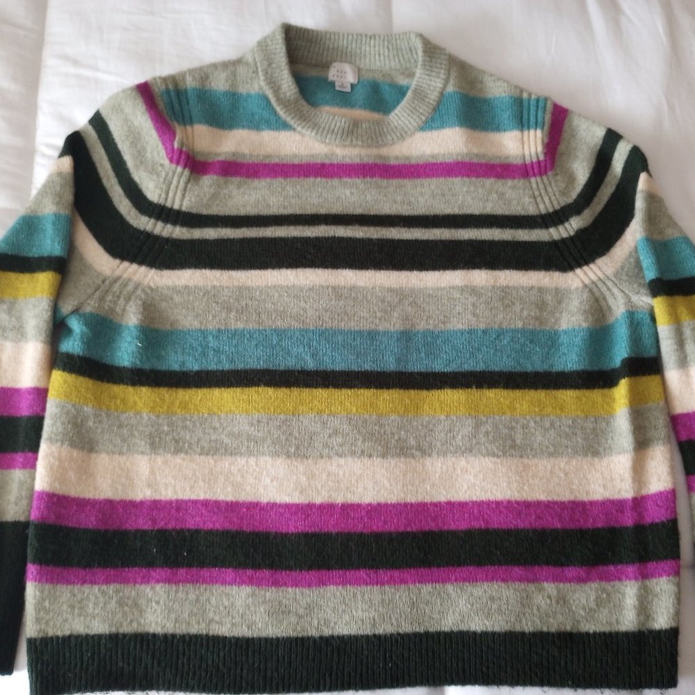 Multi striped "A New Day" Sweater